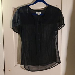 Black button up